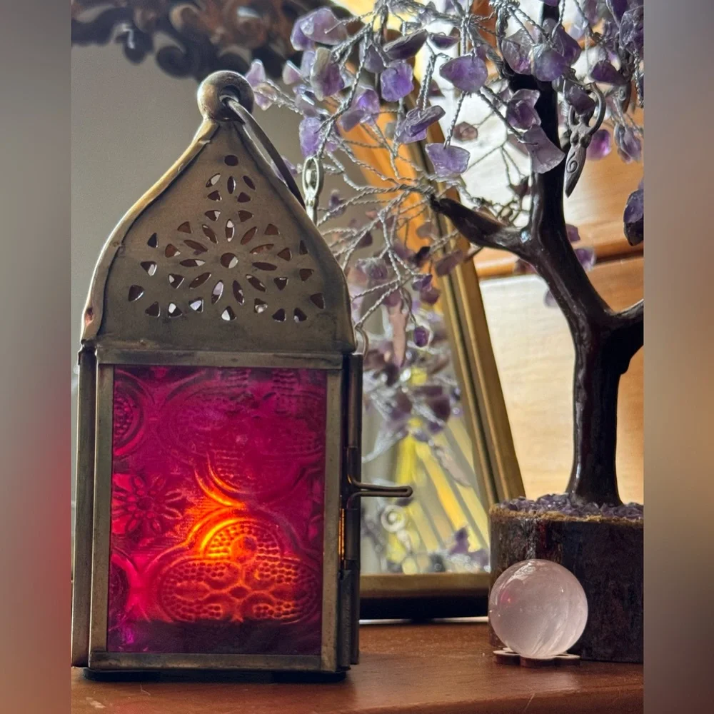 Pink BoHo Decorative Lantern 💖